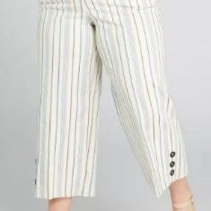 Lane Bryant - WIDE LEG CROP WITH BUTTON HEM